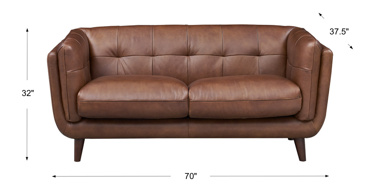Solana Waxy Pull-up Leather Sofa Collection, Malt