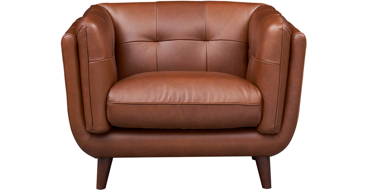 Solana Waxy Pull-up Leather Sofa Collection, Malt