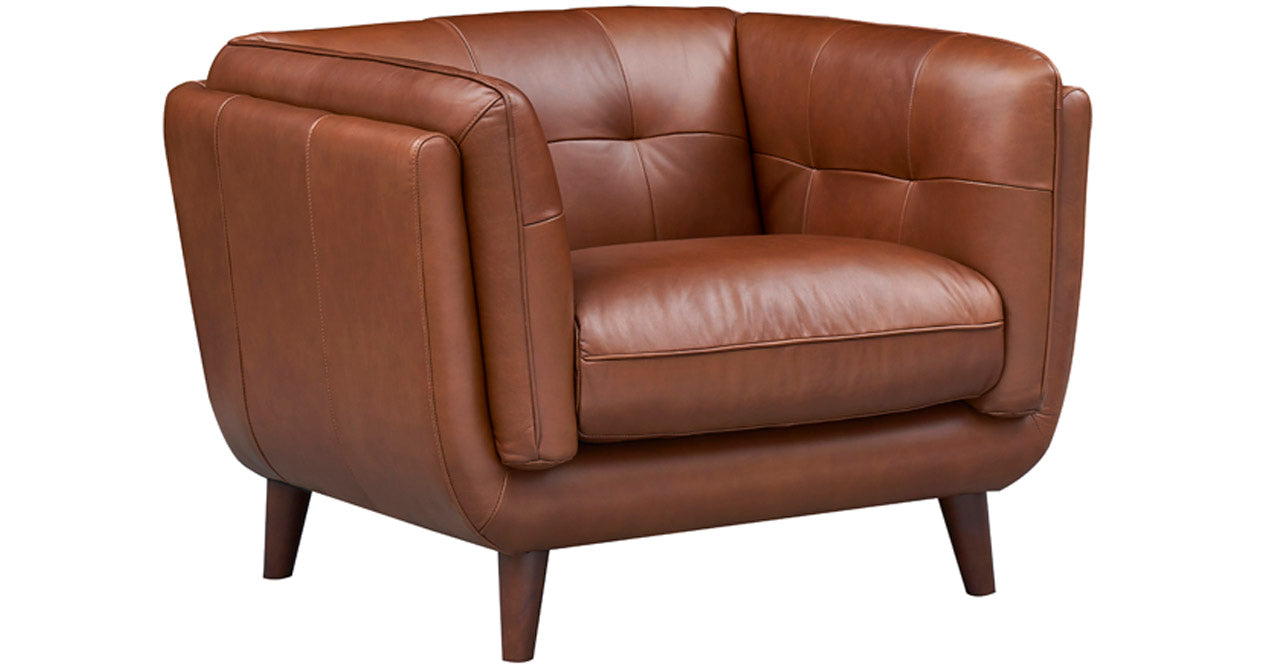 Solana Waxy Pull-up Leather Sofa Collection, Malt