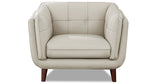 Solana Leather Sofa Collection, Vanilla White