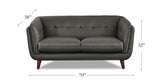 Solana Leather Sofa Collection, Beaumont Slate