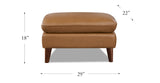 Solana Leather Sofa Collection, Cognac Brown