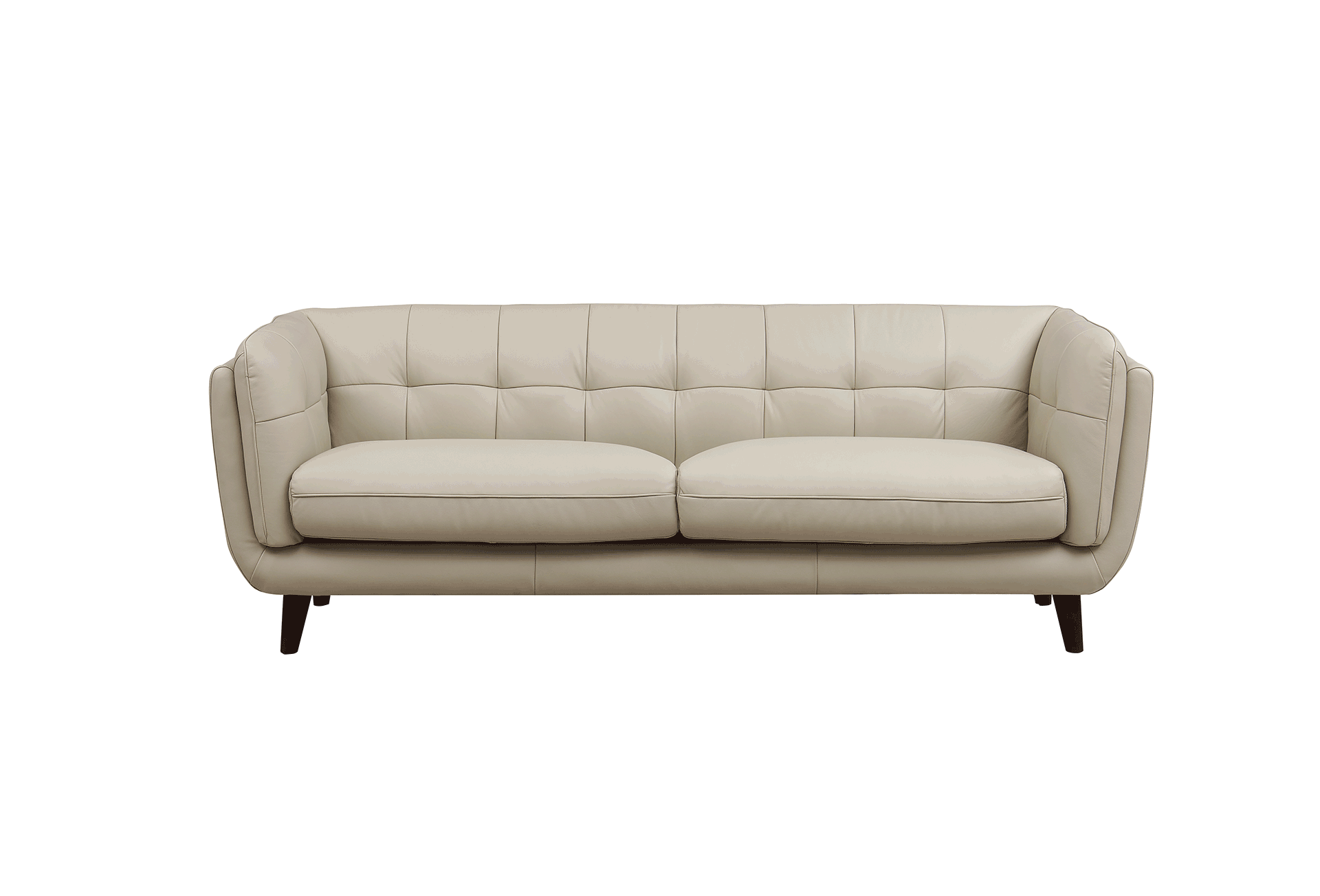 Solana Leather Sofa Collection, Ice Gray