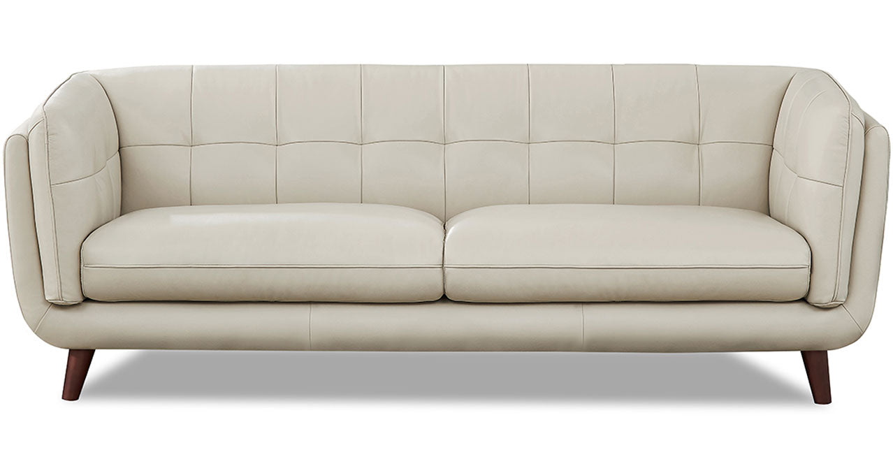 Solana Leather Sofa Collection, Vanilla White