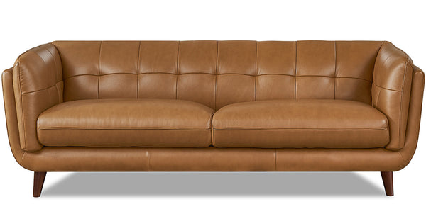Solana Leather Sofa Collection, Cognac Brown