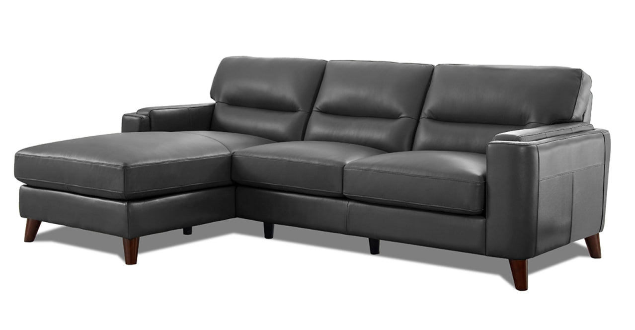Elm Leather Sectional Hydeline USA Hydeline Furniture