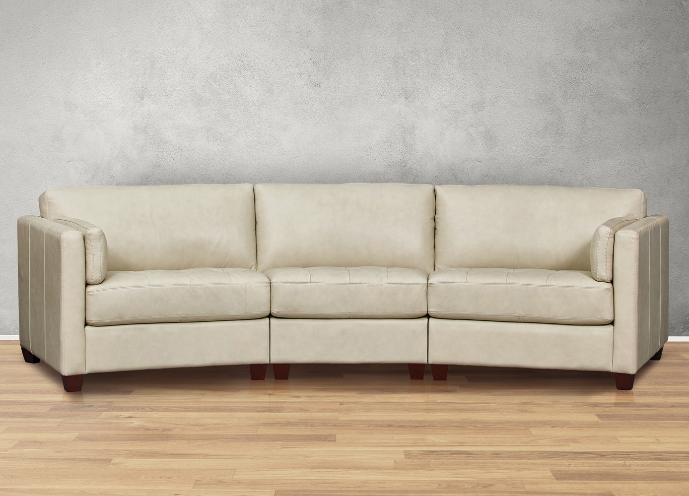 Yuna Curve Modular Leather Sofa Collection