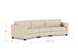 Yuna Curve Modular Leather Sofa Collection