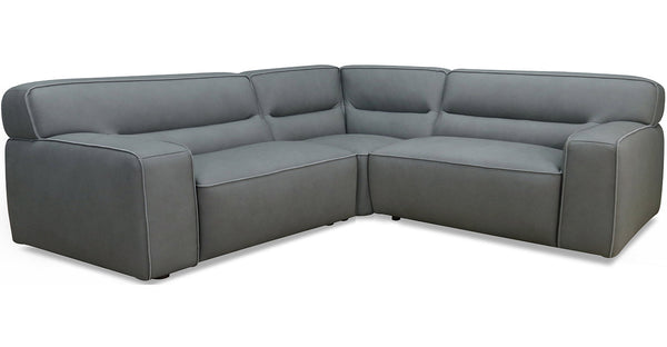 Nylah Leather Sectional Collection, Slate
