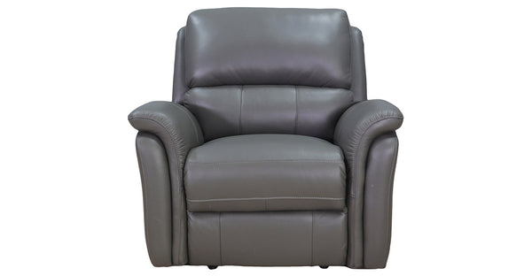 Erindale Power Leather Recliner, Beaumont Slate