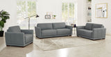 Mary Leather Sofa Collection, Slate