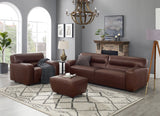 Avalon Leather Sofa Collection, Raisin Brown