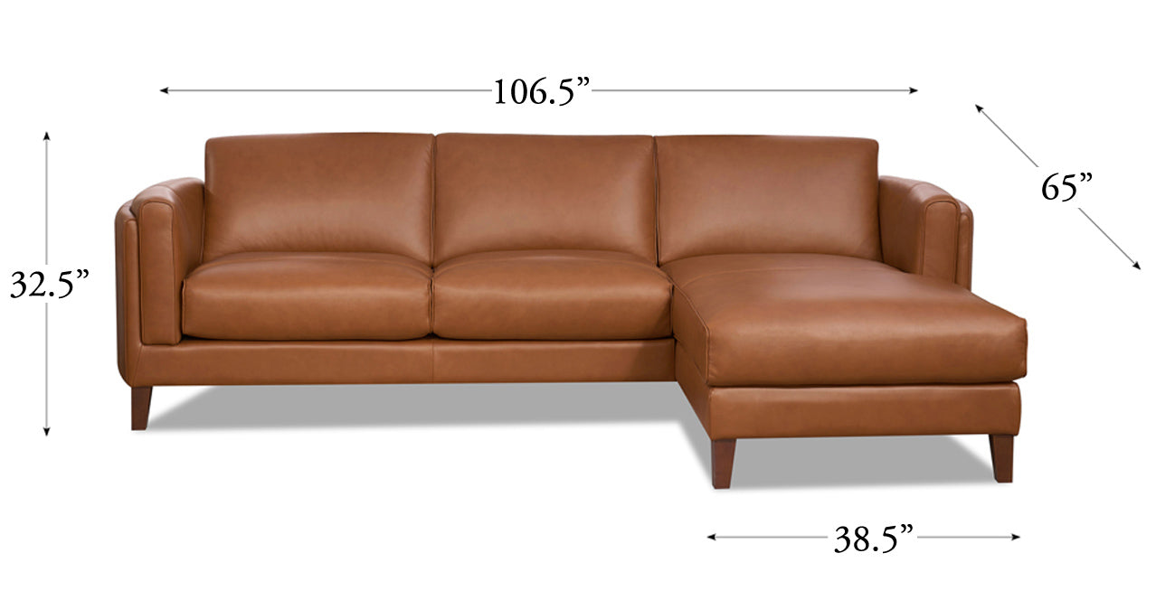 Maui Leather Sectional Collection