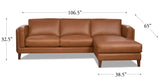 Maui Leather Sectional Collection