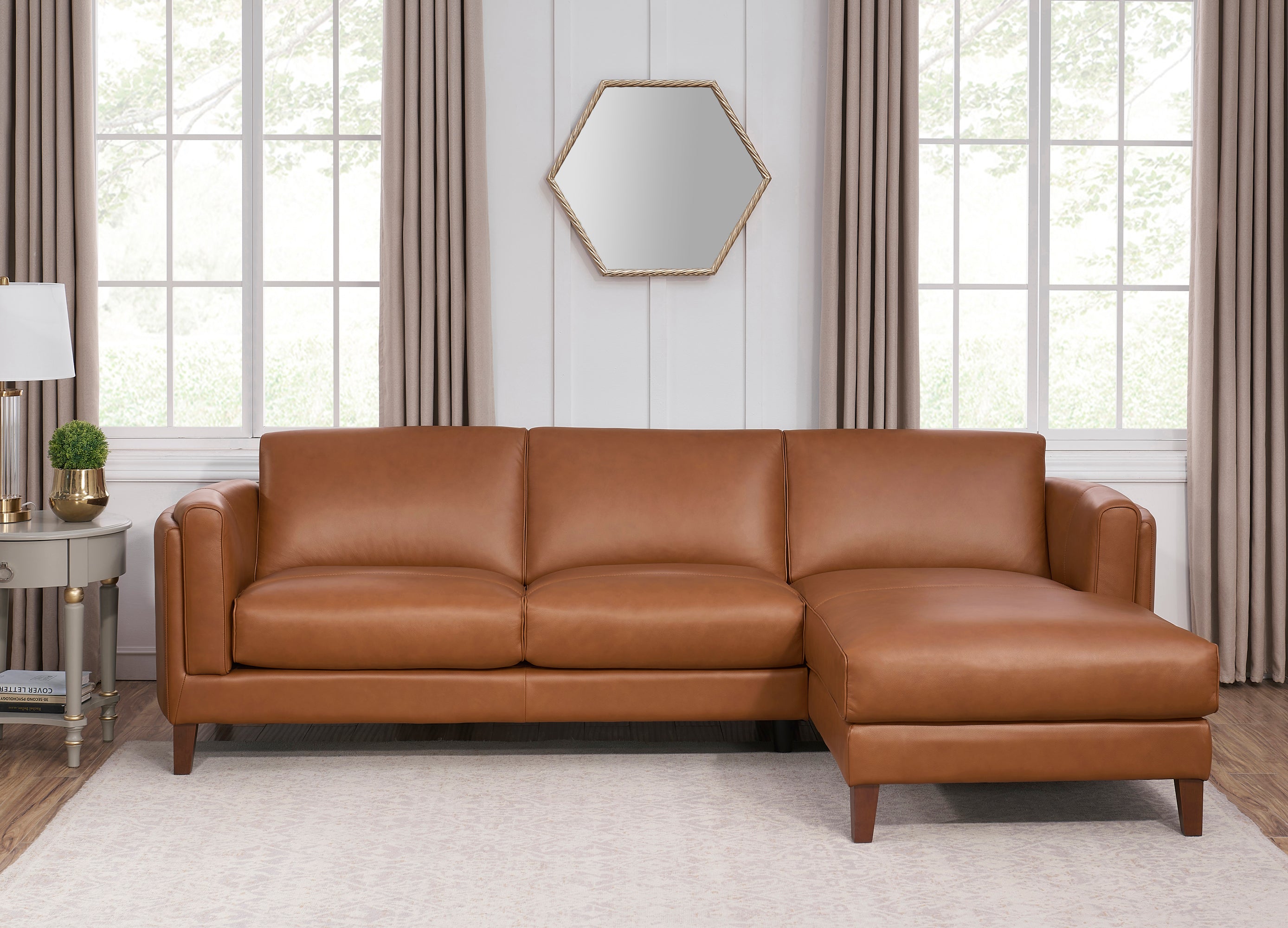 Maui Leather Sectional Collection