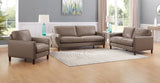 Yorkdale Leather Sofa Collection, Taupe Brown