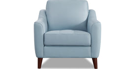 Ersa Leather Sofa Collection, Spa Blue
