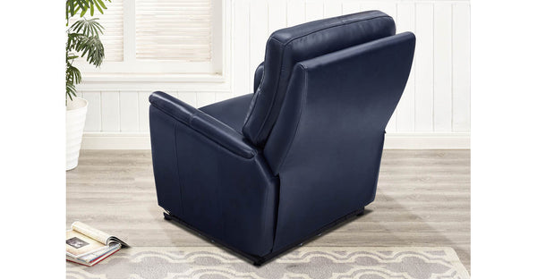 Layla Zero Gravity Leather Recliner Collection, Navy Blue