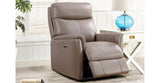 Layla Zero Gravity Leather Recliner Collection, Taupe Brown