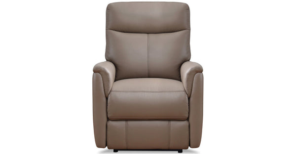 Layla Zero Gravity Leather Recliner Collection, Taupe Brown