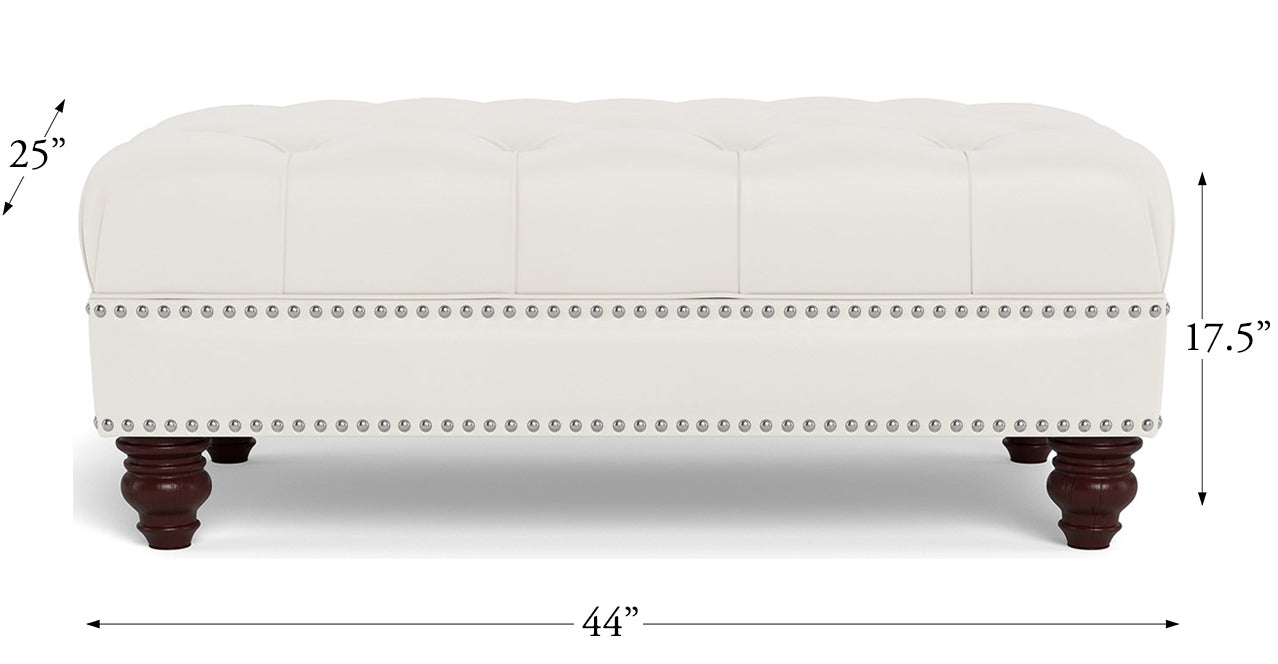 Alton Bay Leather Sofa Collection, Cream White