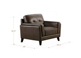Huntington Leather Sofa Collection, Granite Brown