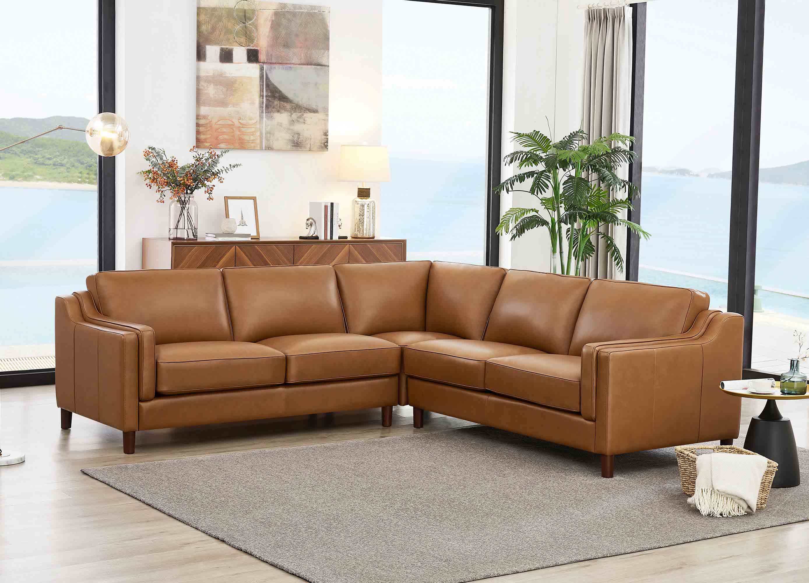 Bella Leather Sectional Collection