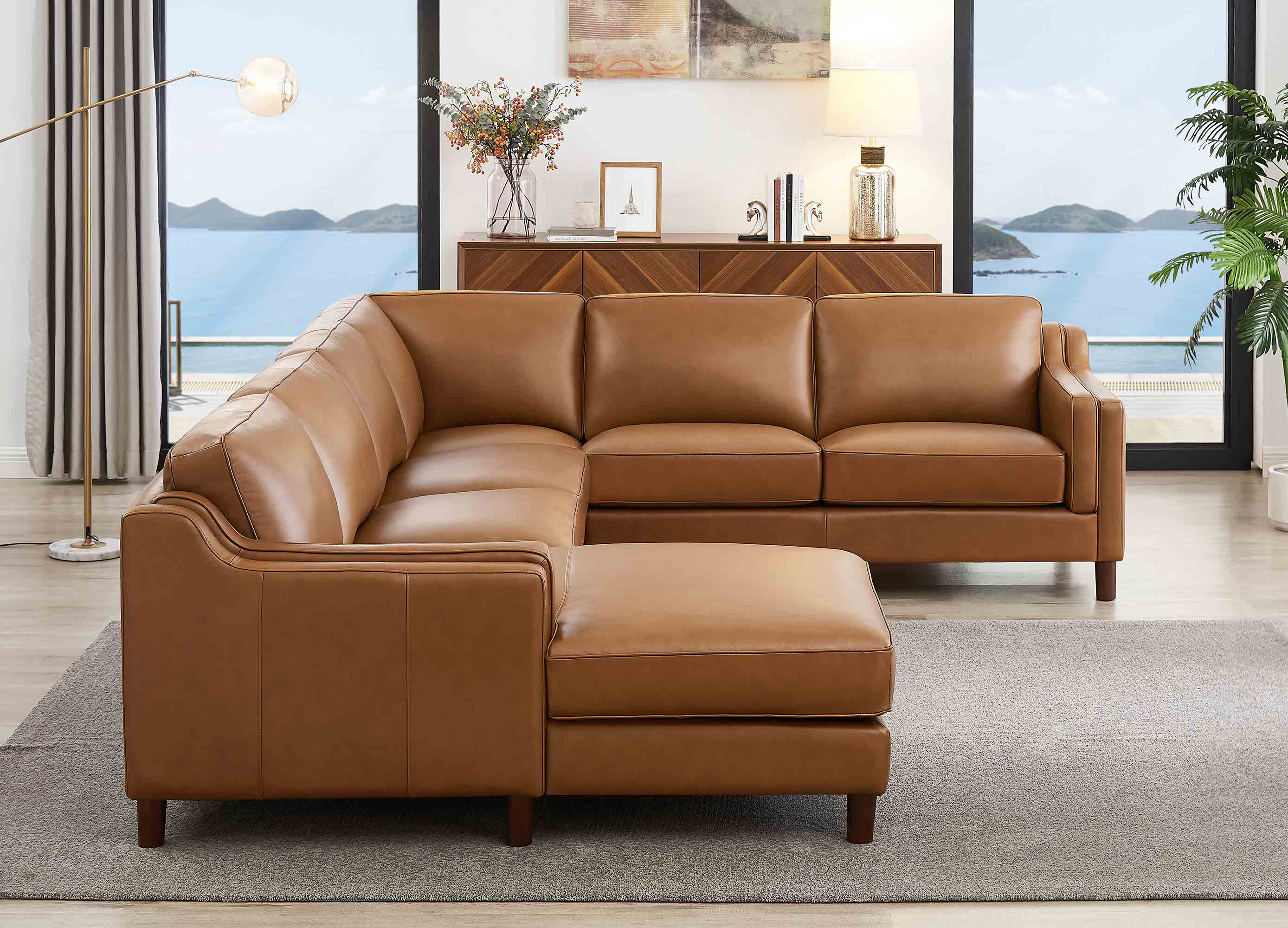 Bella Leather Sectional Collection