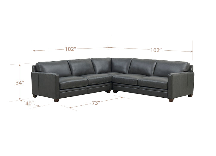 Naples Leather Sectional Collection