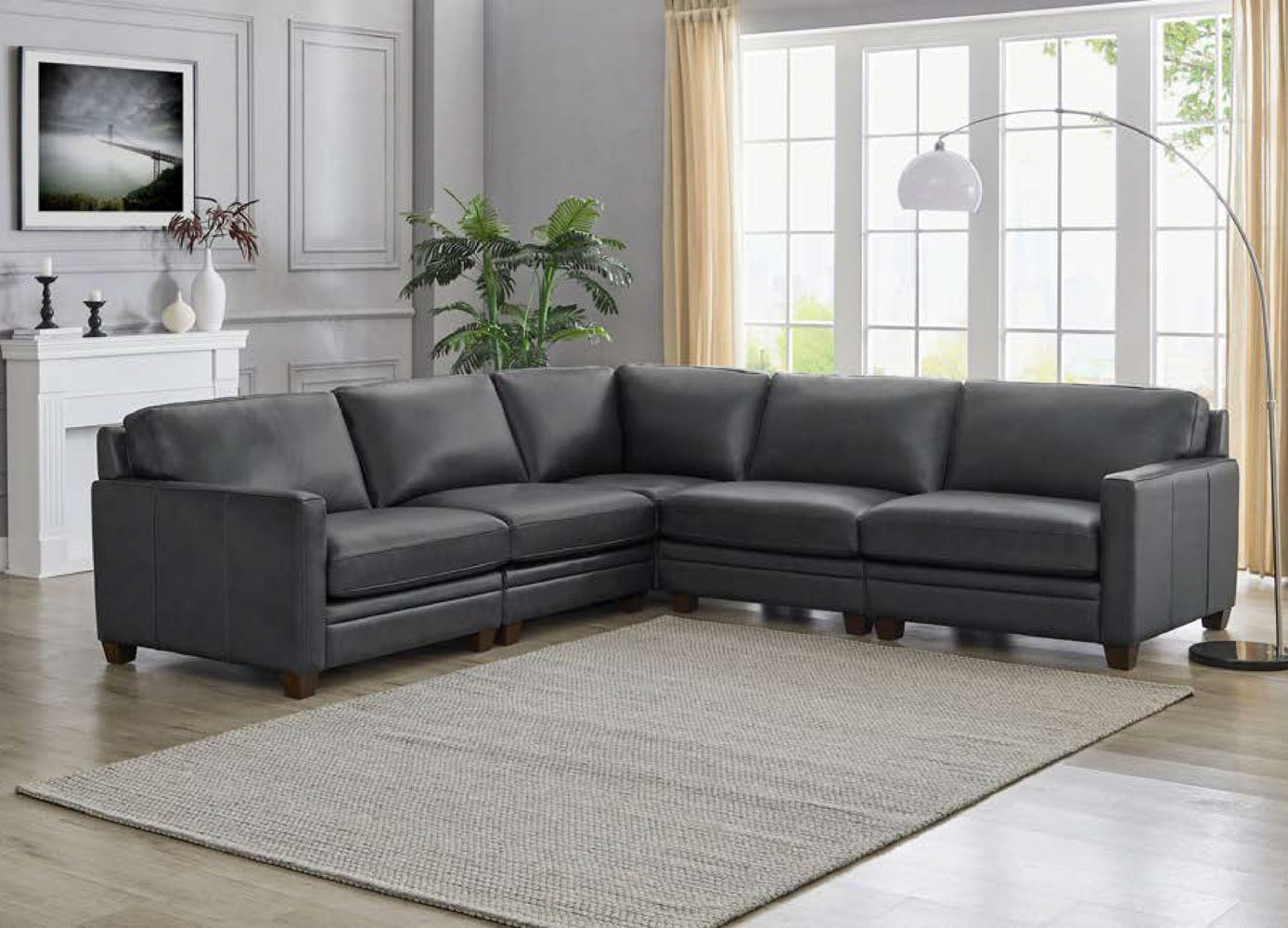 Naples Leather Sectional Collection