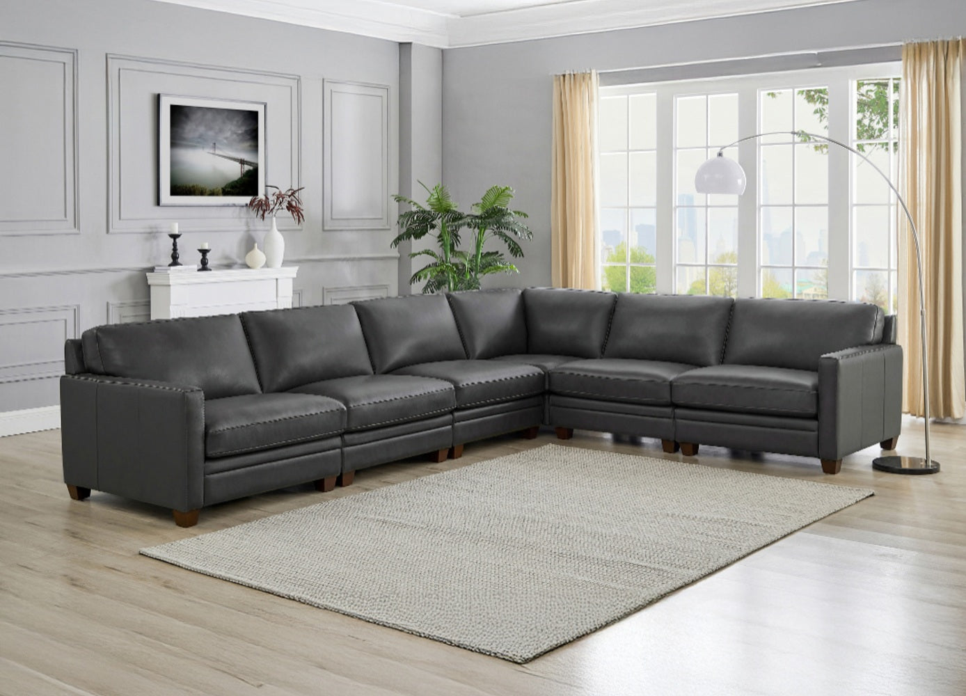 Naples Leather Sectional Collection