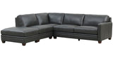 Naples Leather Sectional Collection, Quartz