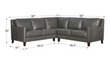 Ashby Leather Sectional Collection - Hydeline USA
