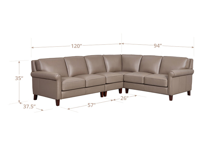 Laguna Leather Sectional Collection
