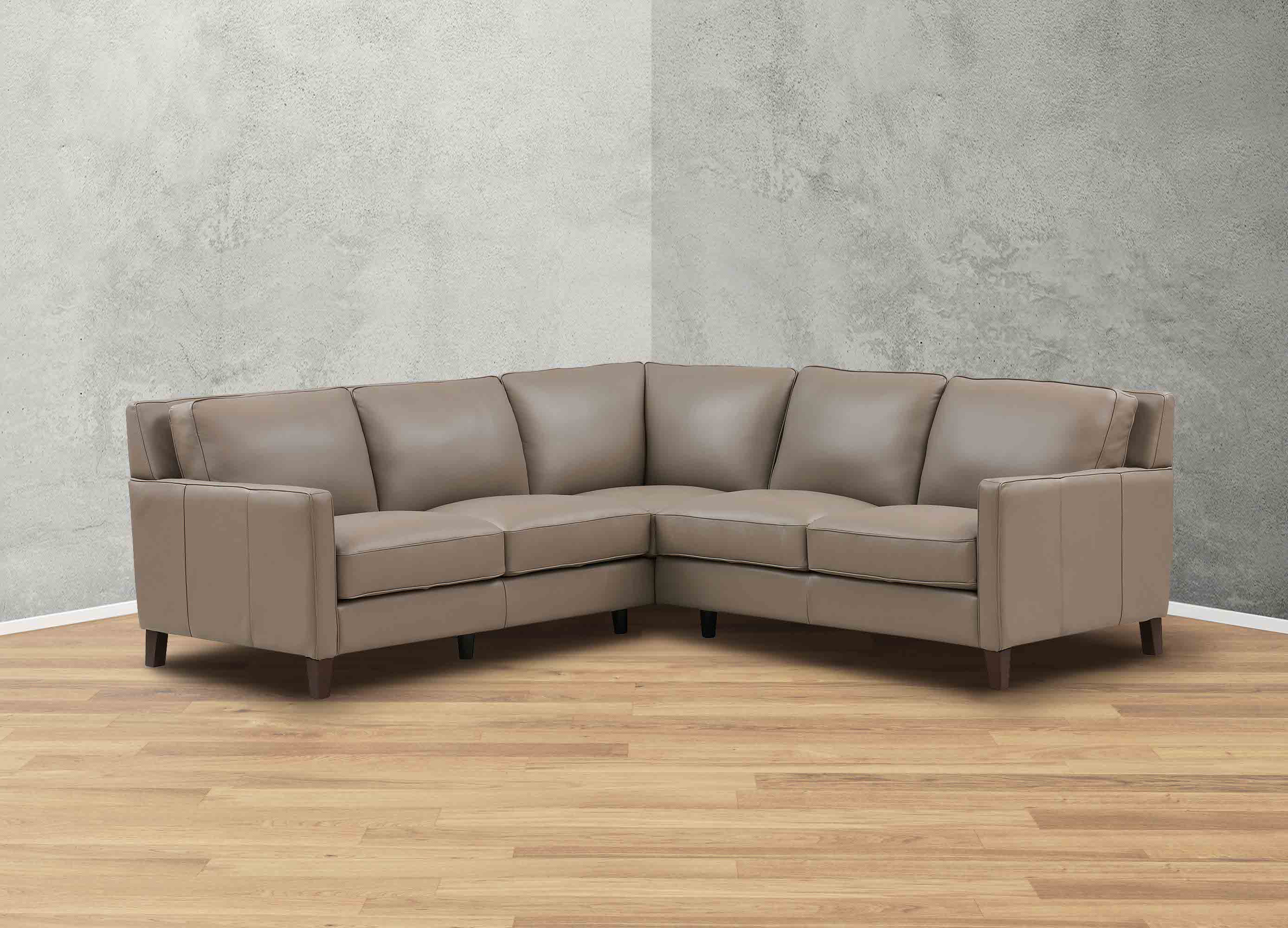 Ashby Leather Sectional Collection