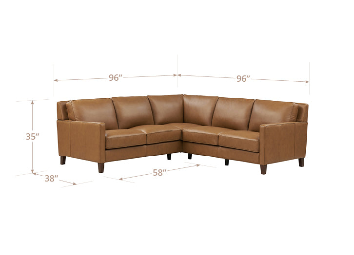 Ashby Leather Sectional Collection