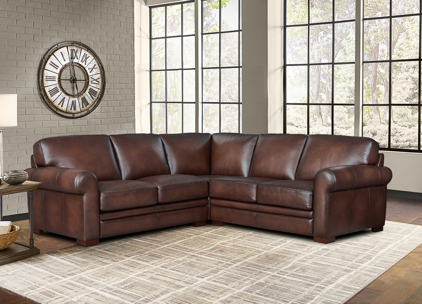Brookfield Leather Sectional Collection