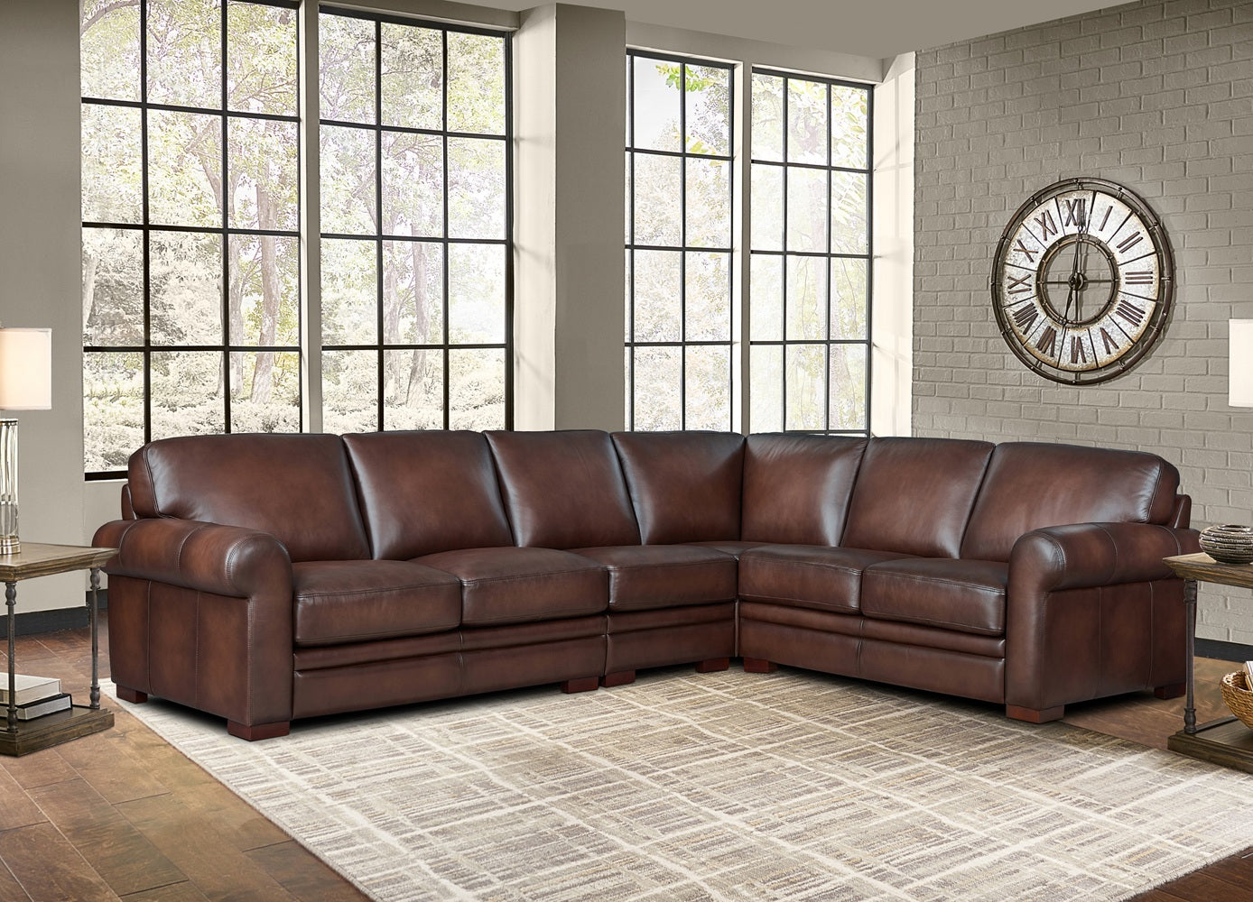 Brookfield Leather Sectional Collection