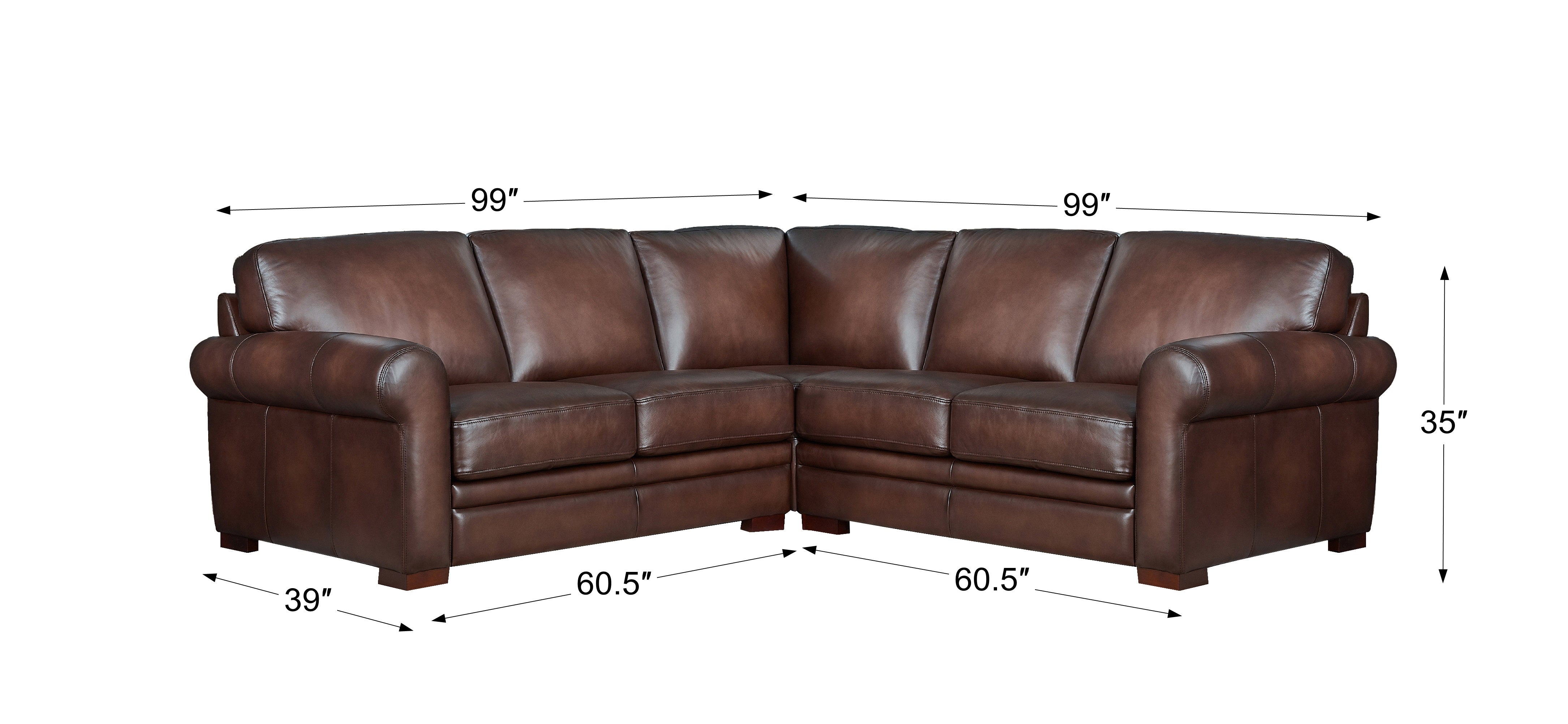 Brookfield Leather Sectional Collection