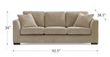 Albert Fabric Sofa Collection, Sand