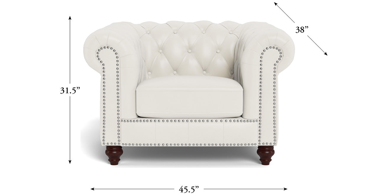 Alton Bay Leather Sofa Collection, Cream White