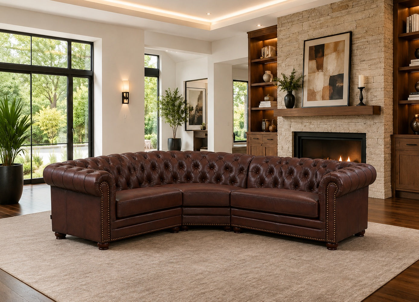 Aliso Leather Sectional Collection