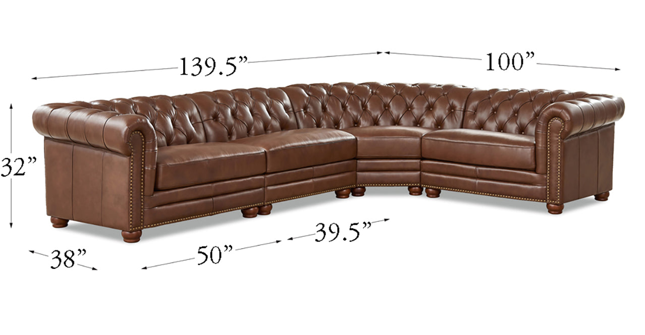 Aliso Leather Sectional Collection