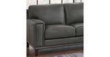 Hayward Leather Sectional, Steel