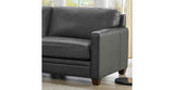 Naples Leather Sectional Collection, Quartz