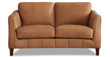 Aria Leather Sofa Collection, Saddle Brown