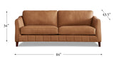 Aria Leather Sofa Collection, Saddle Brown