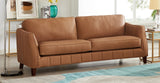 Aria Leather Sofa Collection, Saddle Brown