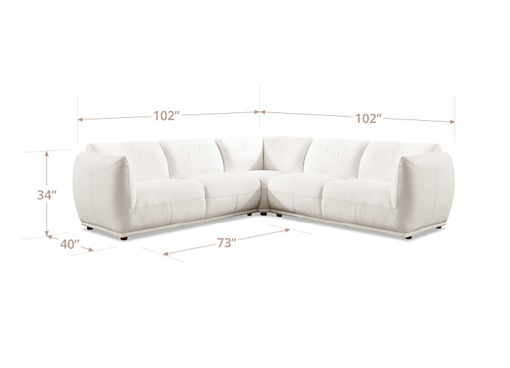 Moon Leather Sectional Collection