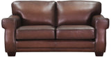 Capri Leather Sofa Collection, Caramel Brown